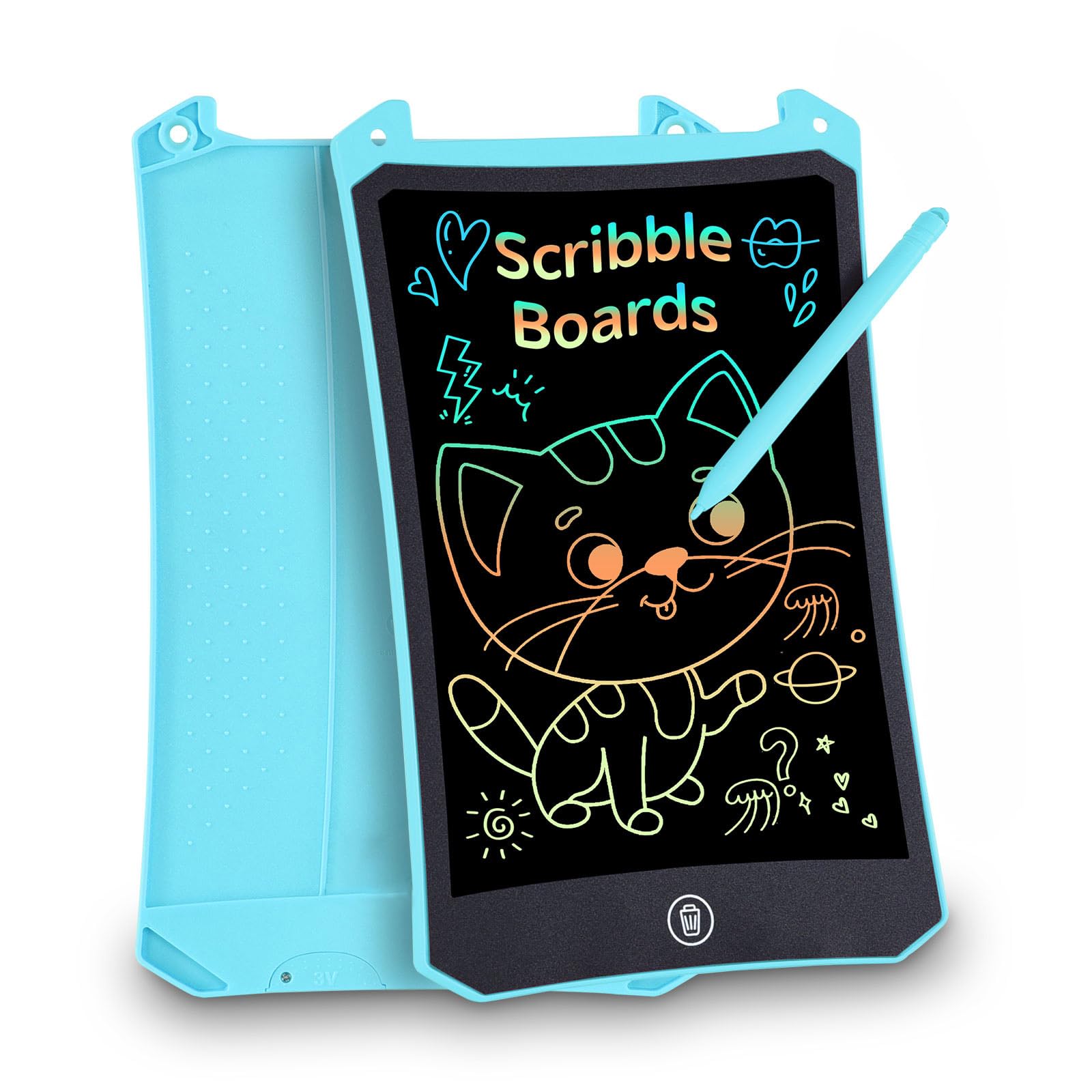 Regalo Niña 2 3 4 5 6 7 8 Años,PINKCAT 2 Pack Tableta Gráfica 8,5 Pulgadas Juegos de Viaje Juguetes Niños Pizarra Magica Viaje Tableta de Escritura Digital Electrónica Borrable Tablet para Dibujar — view 11