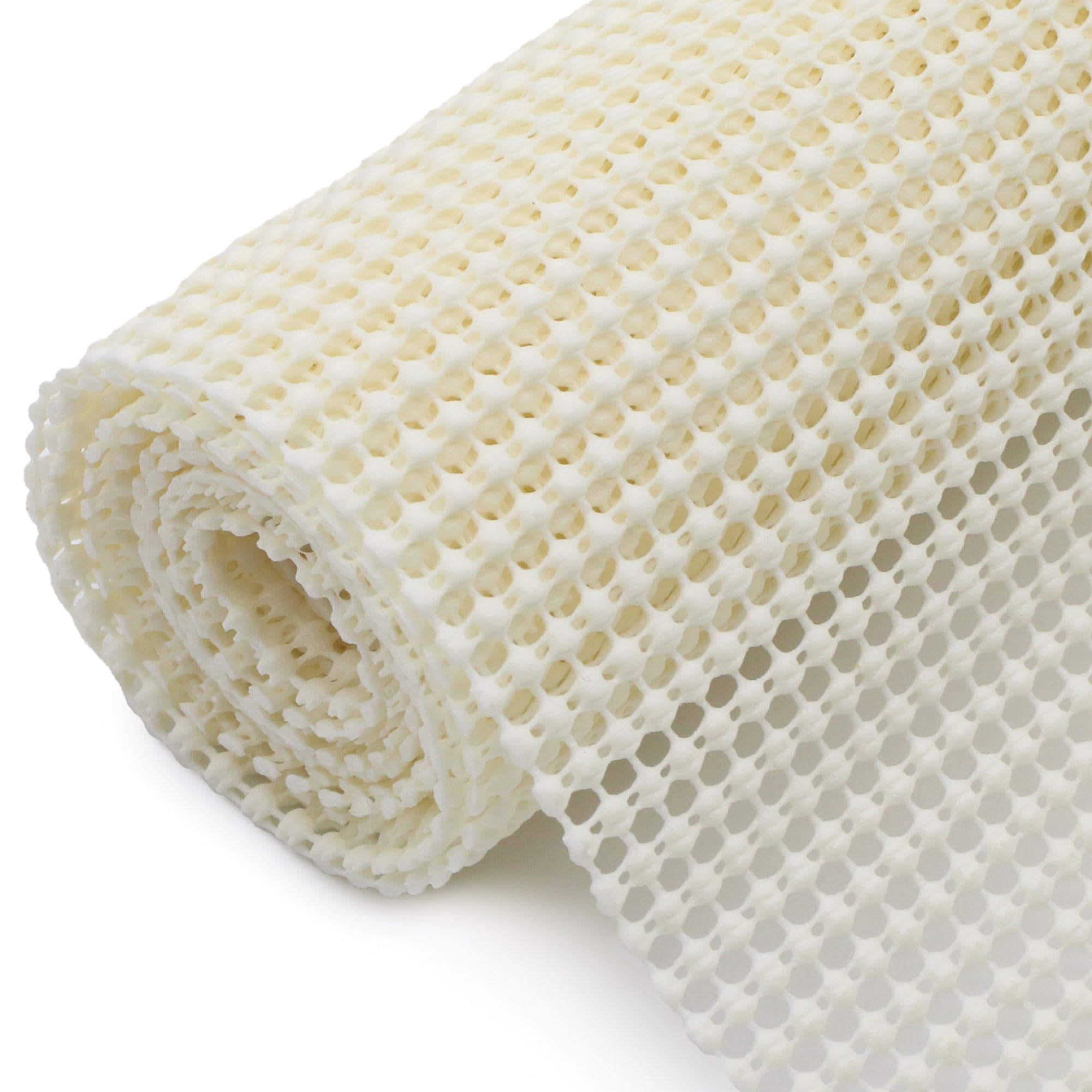 Handy Gourmet Non-Adhesive Cabinet, Drawer & Shelf Liners, Protects and Styles, Simple Installation, (4) Pre-Cut Sheets 10? x 16?, Ribbed Texture, Beige