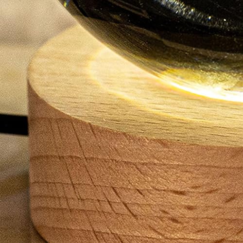 Miniatura 4 de Bylesary Luz nocturna de planeta pequeño de 2.36 pulgadas, luna 3D, planeta globo, galaxia, noche, bola de cristal, decoración, adornos de base de