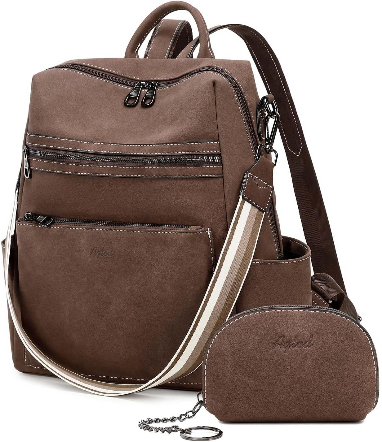 Leather Backpack Purse for Women Designer Ladies Shoulder Bag Fashion Faux Work Travel Handbags