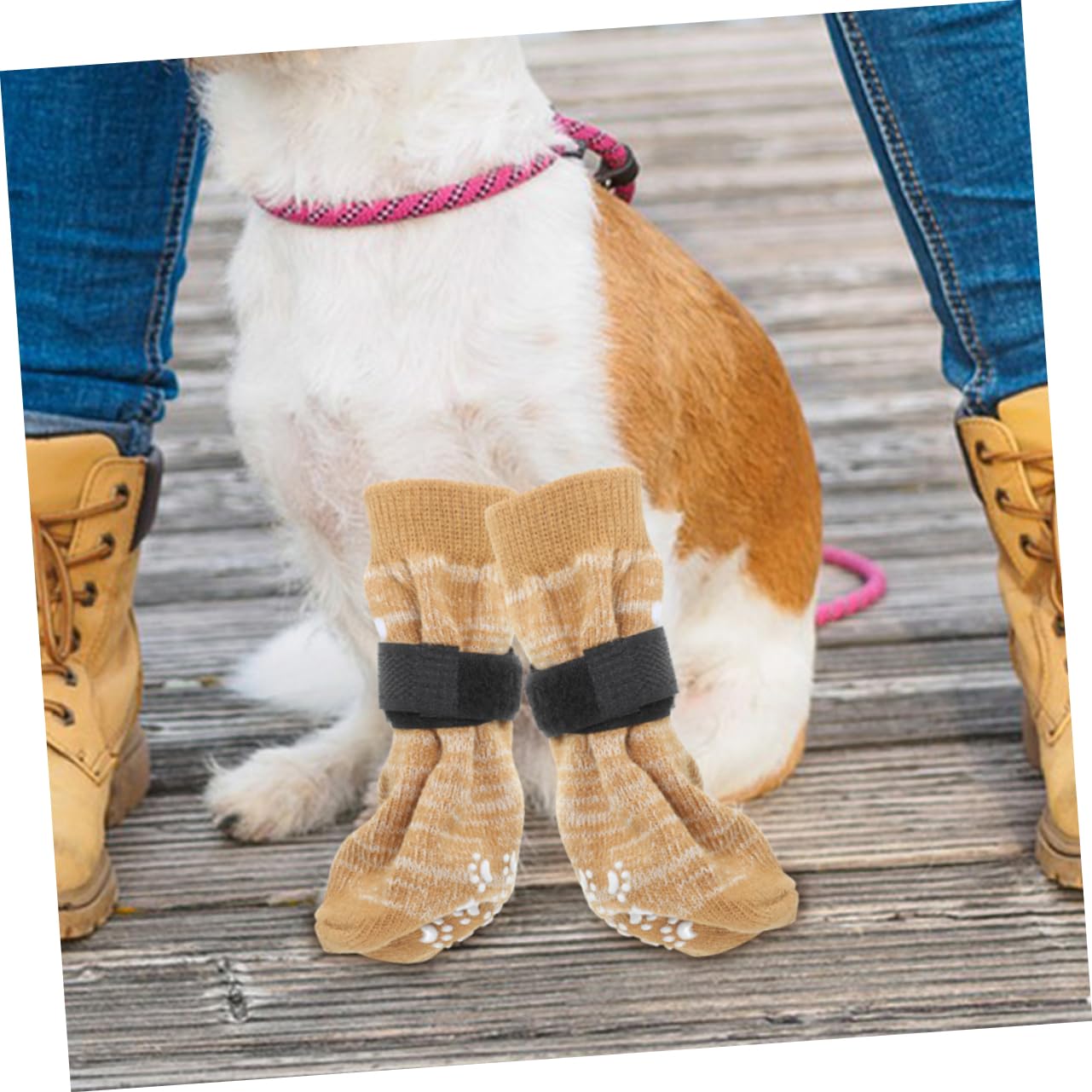 BESPORTBLE Small Dog Protectors 4pcs -Slip Compact Socks Protectors for Washable Replaceable Pet Socks