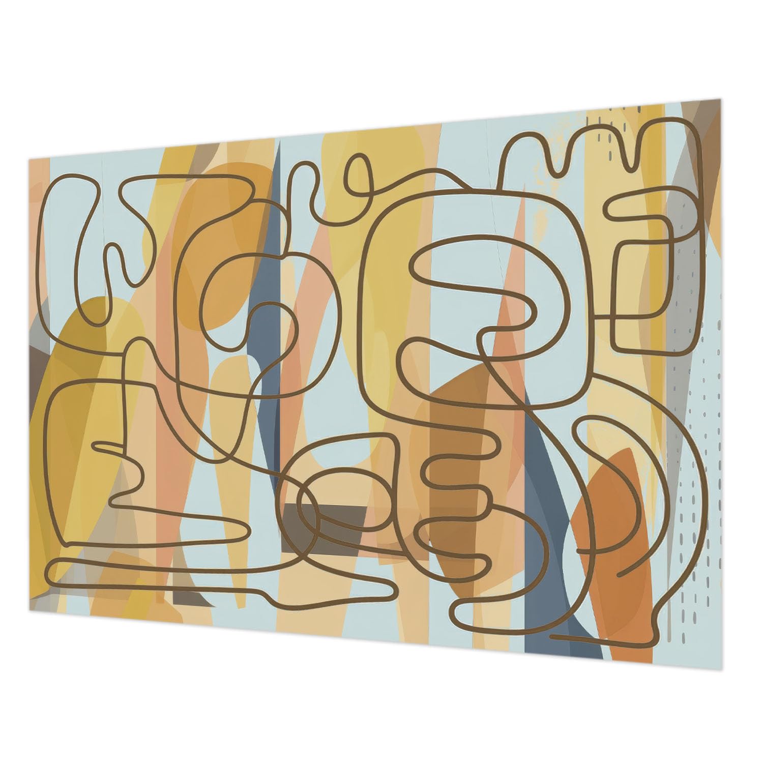 Papier peint intissé 208x146 cm de décoration intérieure avec formes abstraites