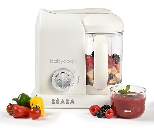 Miniatura 11 de BEABA Babycook Solo - Máquina de alimentos para bebés 4 en 1, procesador de alimentos para bebés, vaporizador de alimentos para bebés, capacidad Lrg