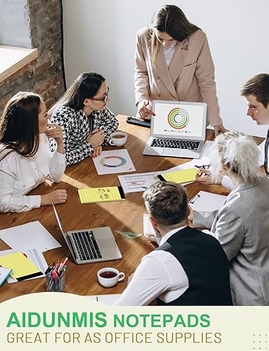 Miniatura 6 de Bloc de notas pequeñas de 3 x 5 pulgadas, bloc de notas amarillas de bolsillo, paquete de 6 blocs de notas forrados, pequeños blocs de papel