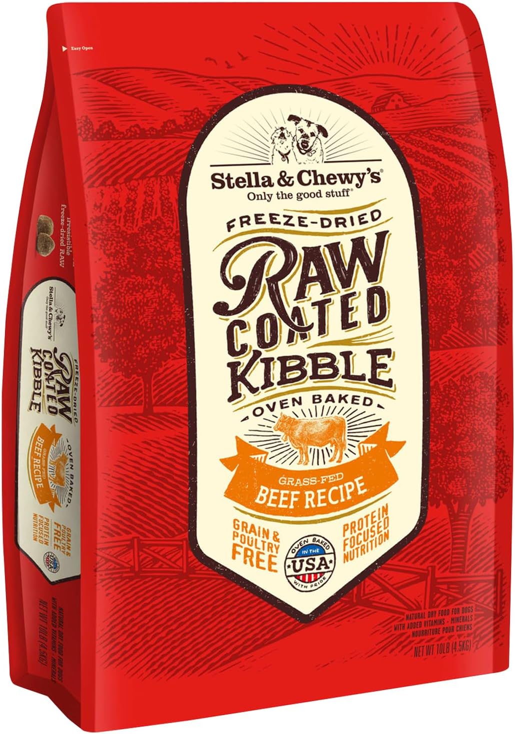 Stella & Chewy's Raw Coated Beef Recipe Dog Food 10lb