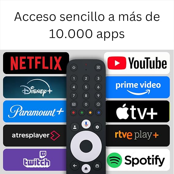 GX1 Box TV 4K – Google TV 14 [4GB RAM, 32GB ROM] Smart TV Multimedia Player, Supports Netflix and Prime in 4K, AI-Upscaling, HDR10+, WiFi 6, LAN