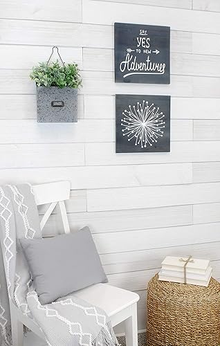 Miniatura 4 de Cornucopia - Placa de madera en blanco paquete de 1 gris letrero de madera de abeto lavado gris para manualidades 12 x 12 pulgadas