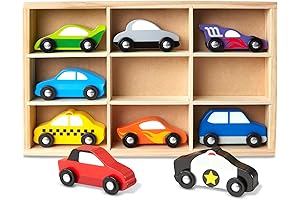 Melissa & Doug Wooden Cars Vehicle Set