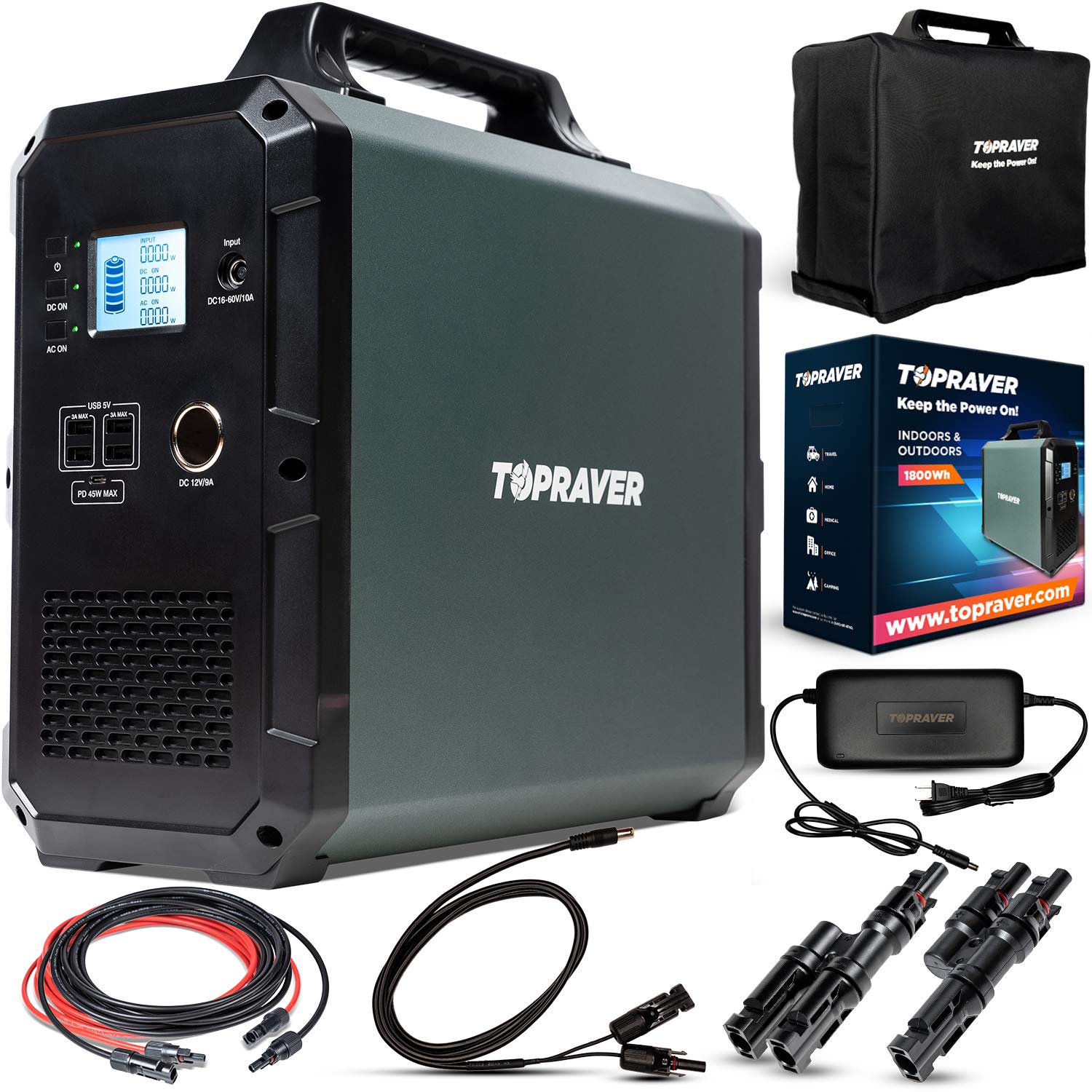 Buy Raver1800 Portable Power Station 1800Wh Inverter Solar Generator