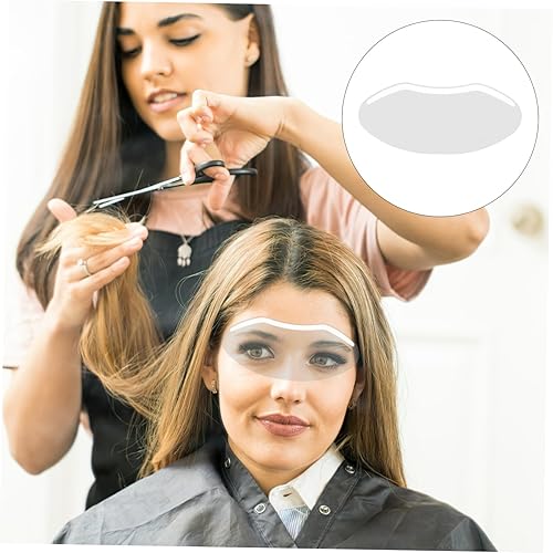 Miniatura 6 de Tofficu 50pcs Haircut Supplies Facial Shield Masks Hairdressing Face Visors Shower Visors Haircut Eye Cover No Odor Easy to Use Material