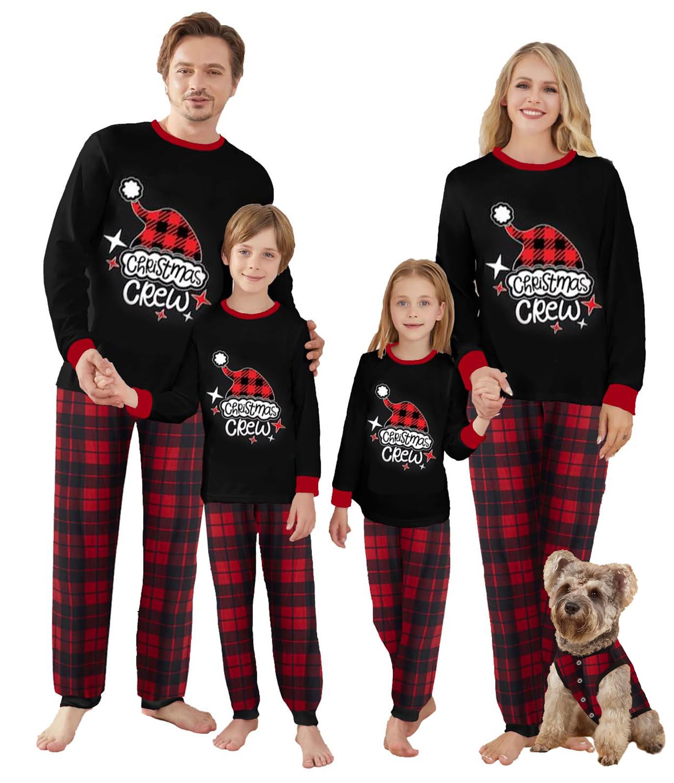 Awoscut Family Christmas Pajamas Matching Pajamas for Family, Xmas PJs Sets Holiday Sleepwear