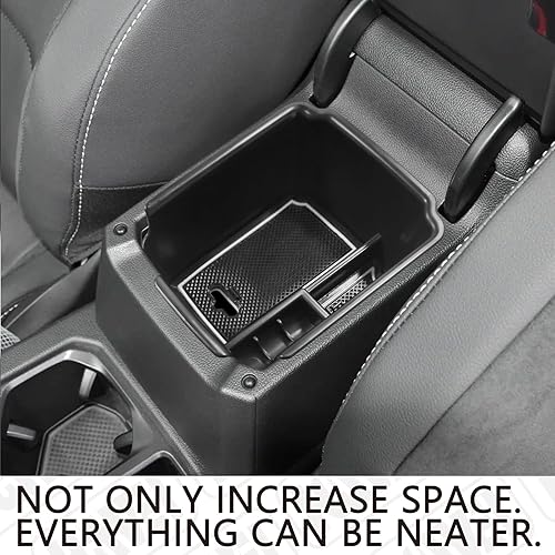 Miniatura 7 de HGWEI Organizador de consola central compatible con VW Tiguan 2018 2019 2020 2021 2022 2023 2024 y Volkswagen Taos 2022 2023, bandeja de inserción