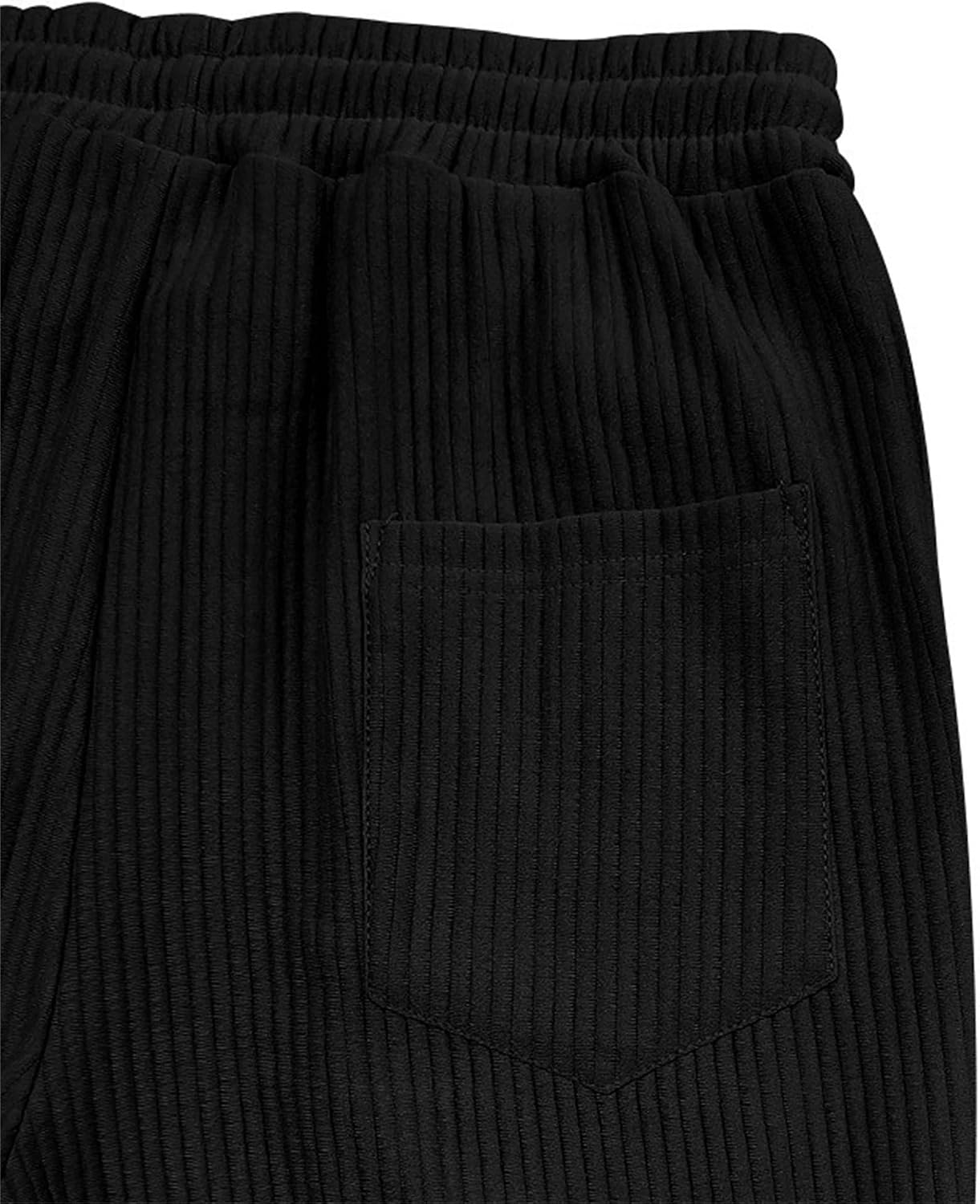 Men's Casual Elastic Waist Textured Beach Pants Wide Leg Comfort Outdoor Trousers Solid Loose Fit Stylish Pants