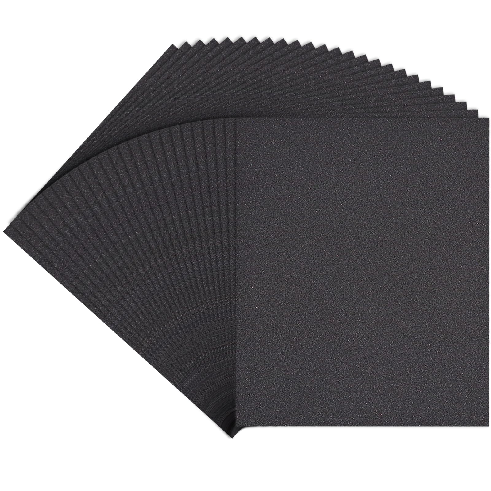 AOZHONG 320 Grit Sand Paper, 9 x 11 Inch, 25 Pcs Wet Dry Sandpaper Sheets, Silicon Carbide for Wood, Metal, Automotive Sanding and Polishing,
