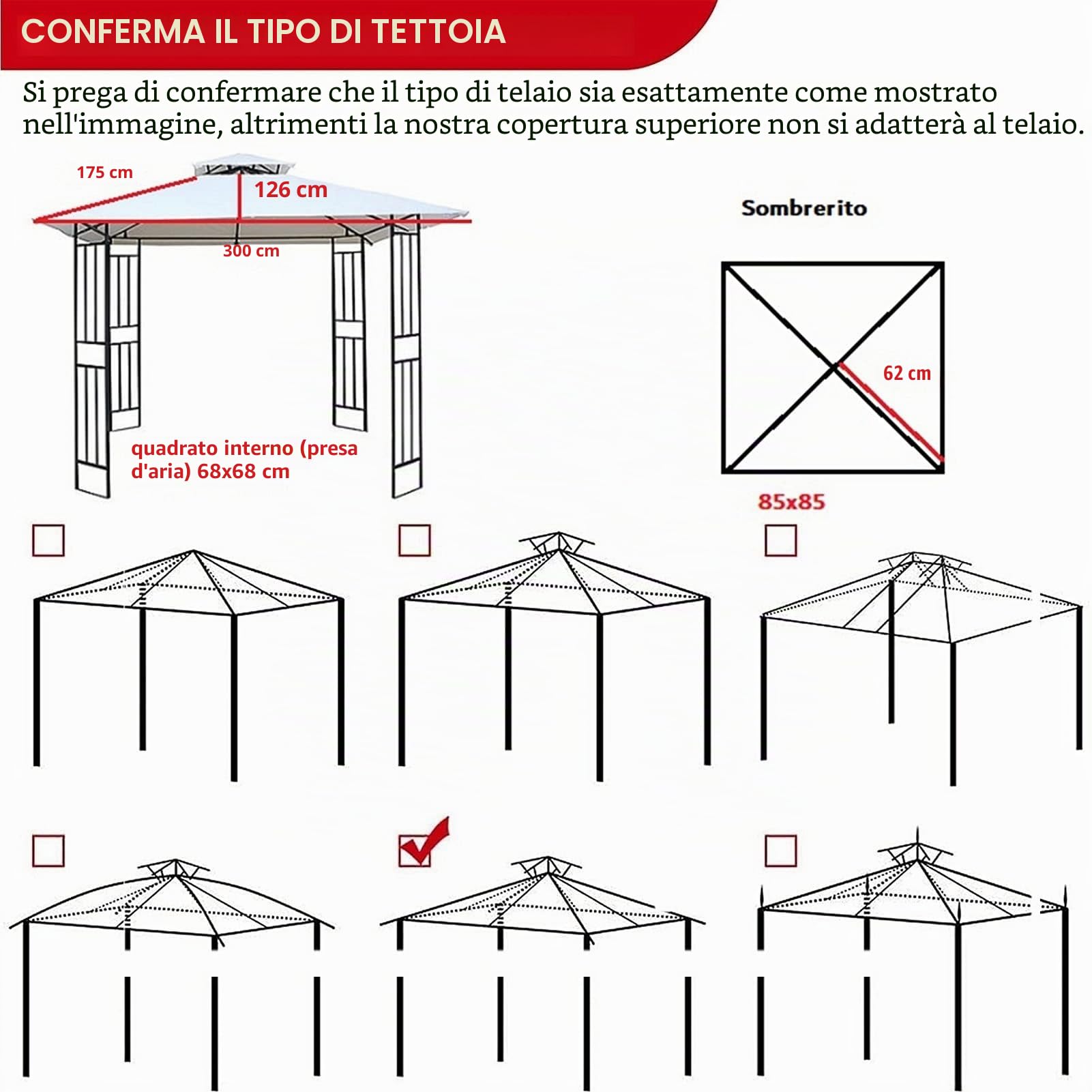 Copertura di ricambio per gazebo, 3 x 3 m, impermeabile, per barbecue, barbecue, copertura UV a 2 livelli, per giardino, patio, esterni, tende da sole