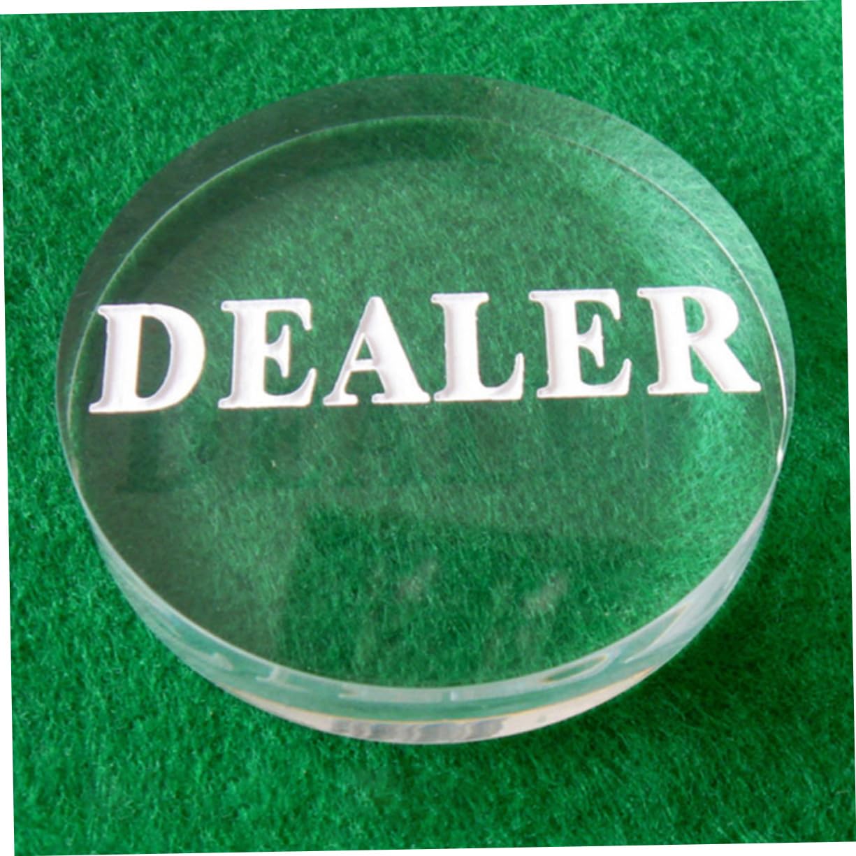 VICASKY 4piezas Botón De Póker Dealer De Transparente Accesorio De Póker Resistente Al Desgaste para Torneos y Profesional