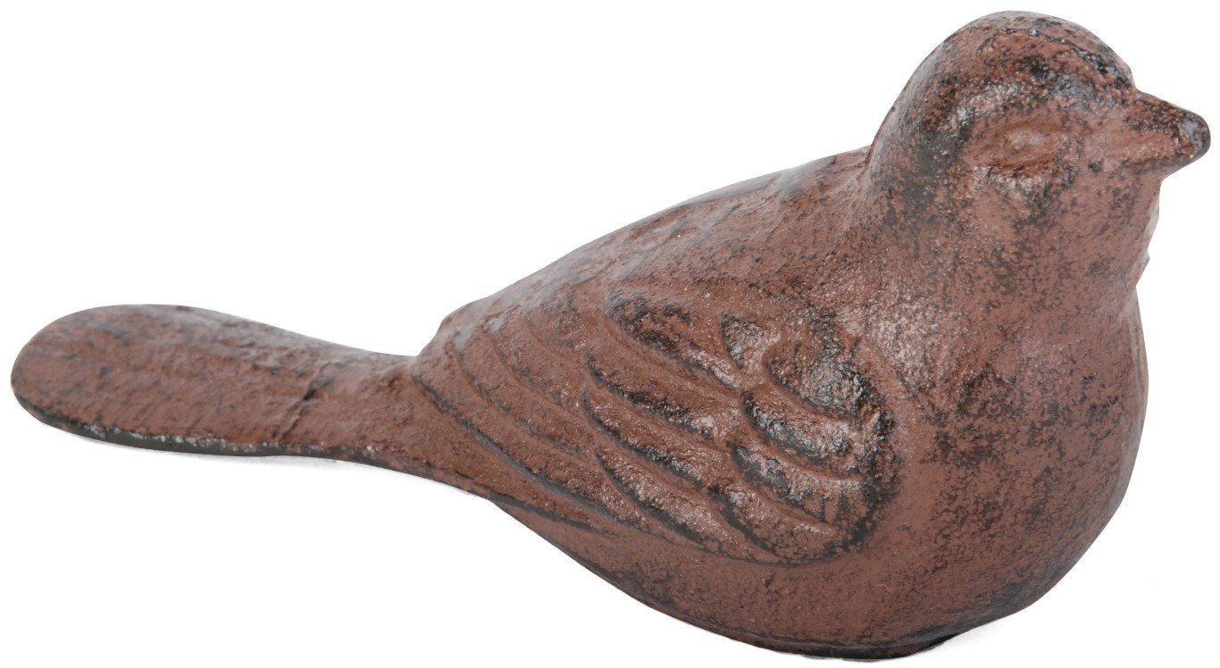 Fallen Fruits LH160 Cast Iron Bird Door Stopper, Brown