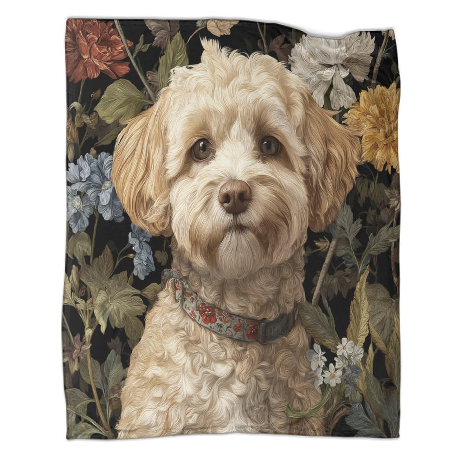 Couverture Westie en flanelle polaire douce de 100x130 cm pour lit et canapé d'enfant et adulte