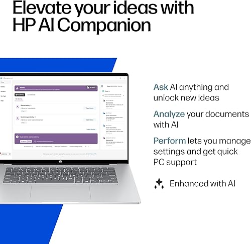 Miniatura 5 de HP OmniBook 5 PC AI de 16 pulgadas de próxima generación, pantalla táctil 2K, Snapdragon X Plus X1P-42-100, 16 GB de RAM, SSD de 512 GB, GPU