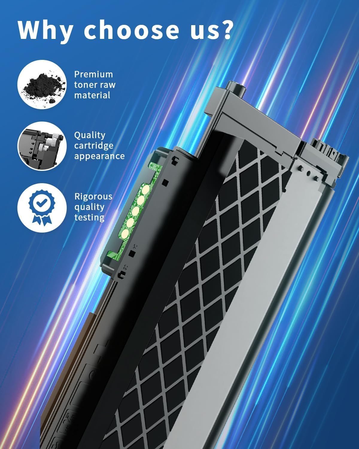 colorfly CLT-P404C 404S Toner Compatible pour Samsung CLT-K404S 4-Pack