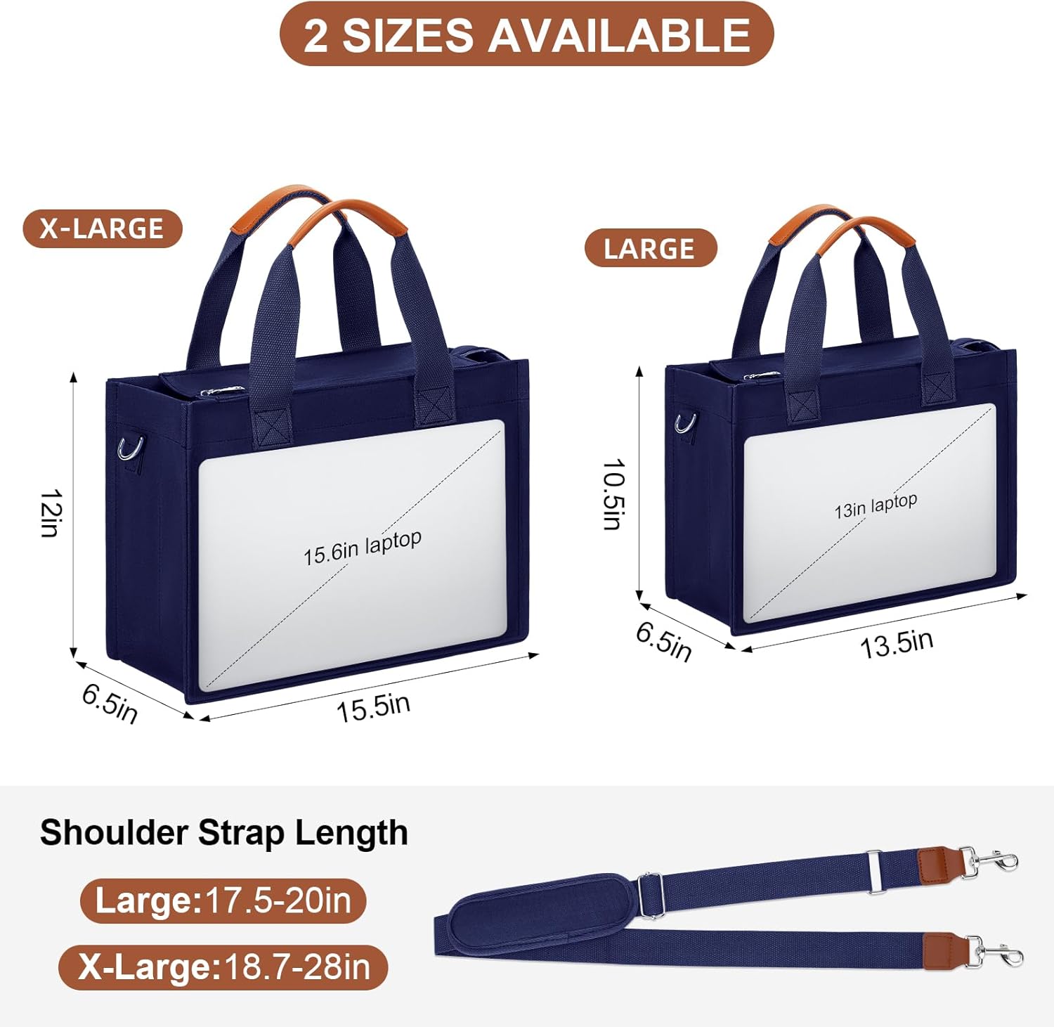 KKXIU Large Canvas Tote Bag for Women with Zipper and Compartments Crossbody Work Bible Messenger Purse Bag With Pockets - Image 2