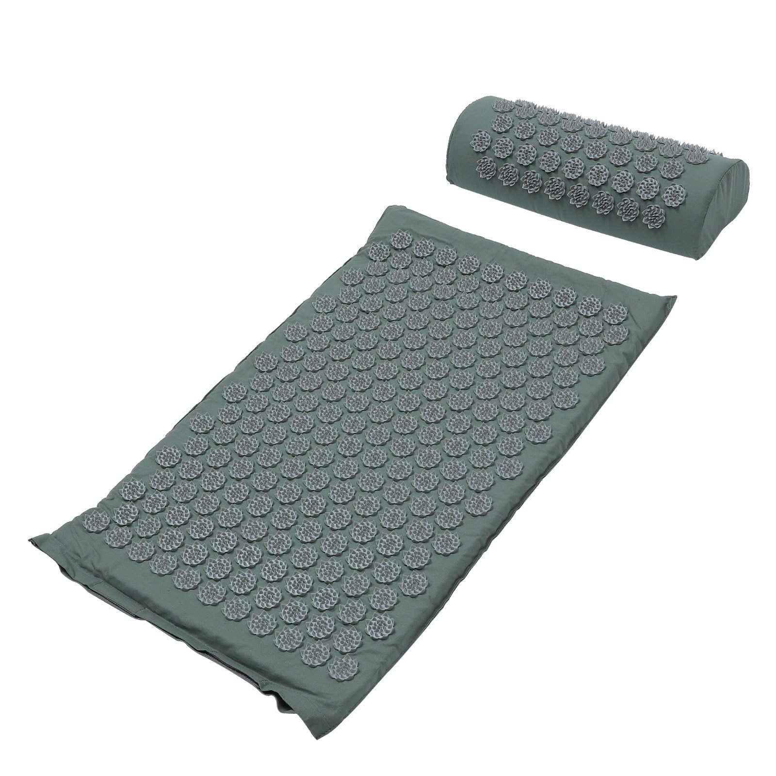 Gatuida Tapis de Massage par Acupression pour Soulager Douleurs Musculaires 2 Pièces en Coton Accessoires D'acupuncture avec Coussin Pliable et Tapis Antidérapant avec Paquet