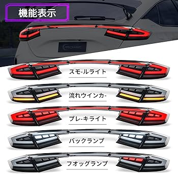 Amazon | Archaic シビック テールランプ FL1 FL4 FL5 タイプr