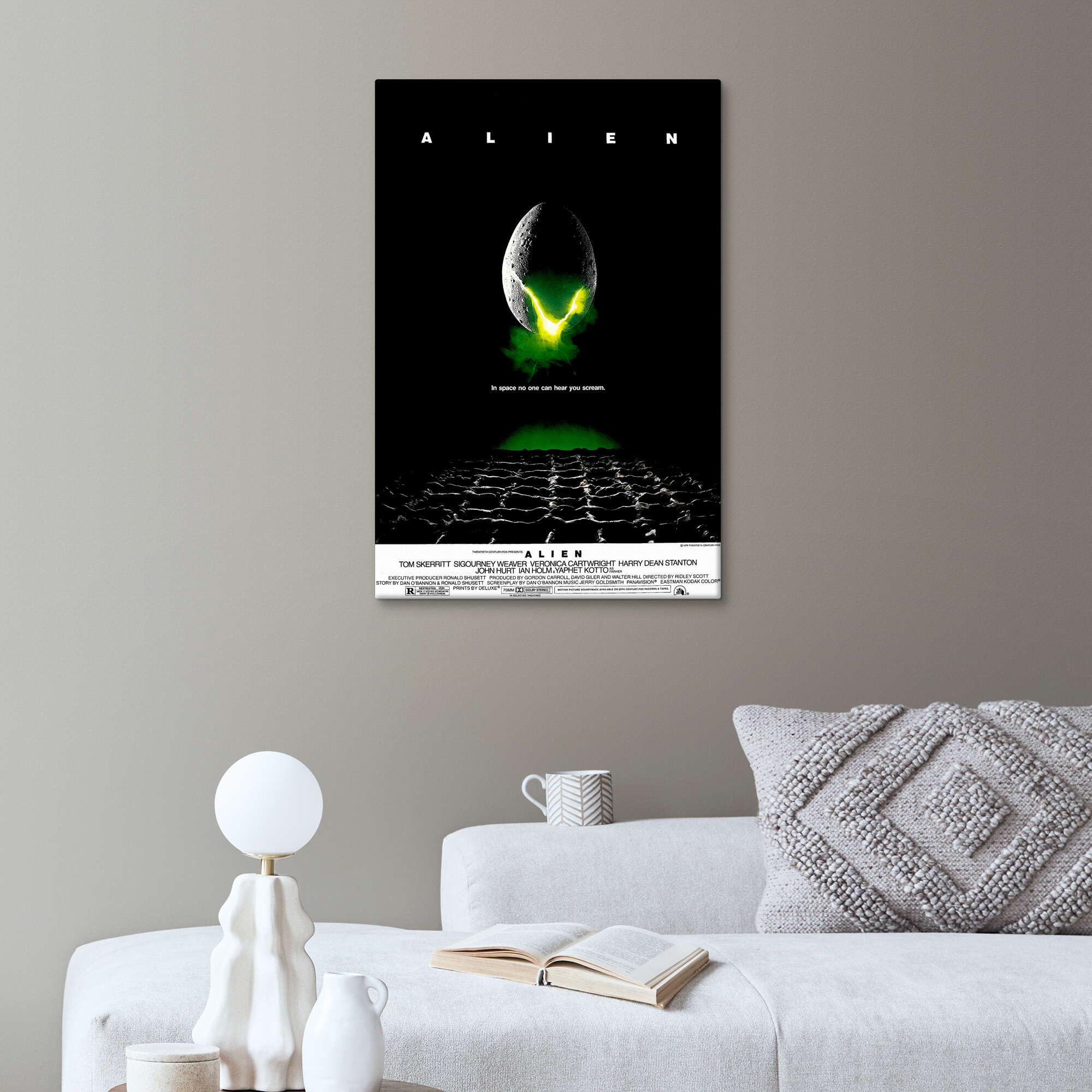 Alien - Das unheimliche Wesen aus einer fremden Welt (englisch) Leinwandbil | 40 x 60 cm Wandbilder Wanddeko