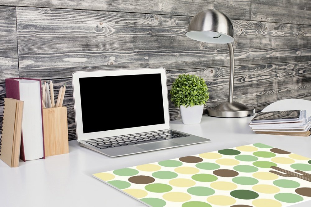 KaktusPunkt. - Schreibtischunterlage Schreibunterlage Motiv Kaktus Punkte  Muster grn gelb Papier Papierunterlage DIN A2 40 Blatt : Amazon.de:  Brobedarf & Schreibwaren