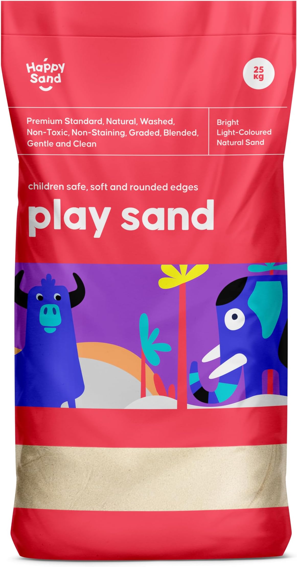 LEAP Horse Premium Standard, Clean Children’s Play Sand, Non Toxic, Natural Washed Play Pit, Safe for Kids, Light Color Sand, Next Day DELIVERY