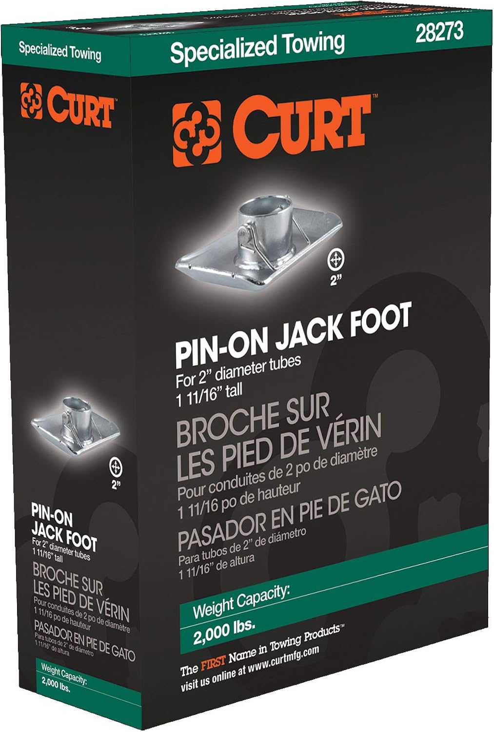 Curt 28273 Jack Foot