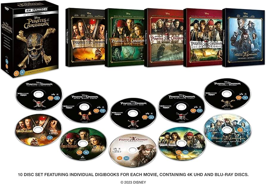 パイレーツオブカリビアン4K UHD 5 Movie Collection Amazon.com: Pirates of the Caribbean: 5-movie Collection [ 4K