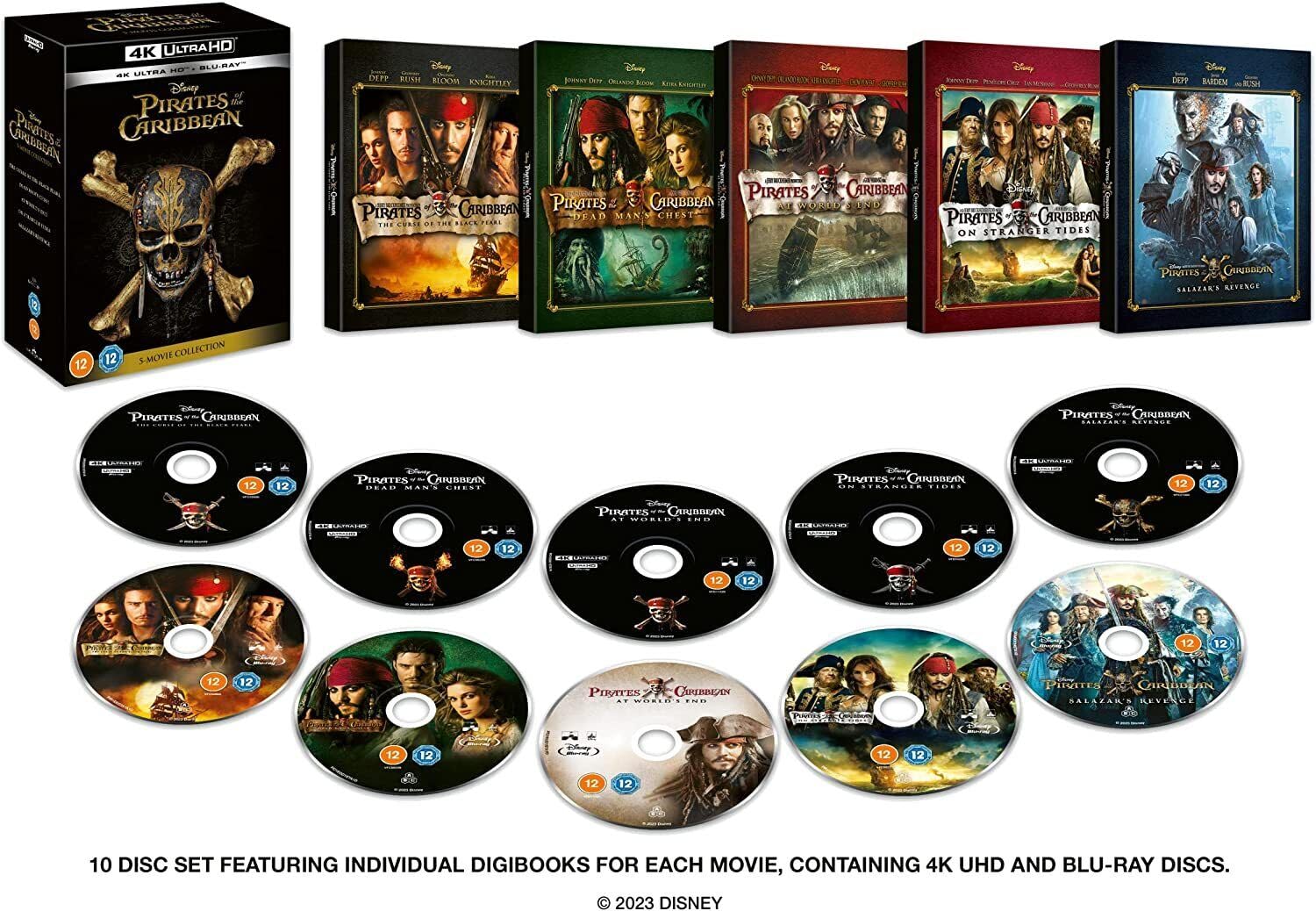 Pirates of the Caribbean: 5-movie Collection [ 4K Ultra HD + Blu-Ray]