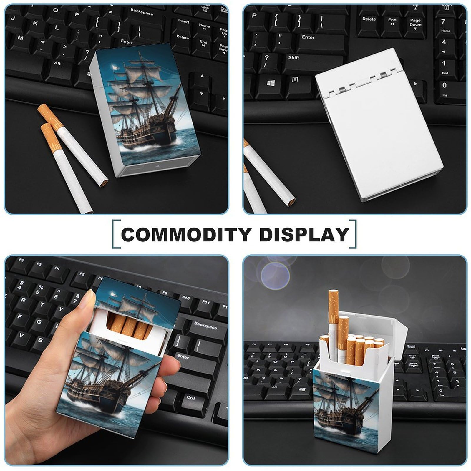ship cigarettes Amazon.com: Pirate Ship Cigarette Case for Regular King Size 85mm 20  Capacity Push to Open Hard Shell Cigarette Box Portable & Waterproof  Cigarettes Case for Men Women Pocket Cigarettes Holder, Cig Accessories :