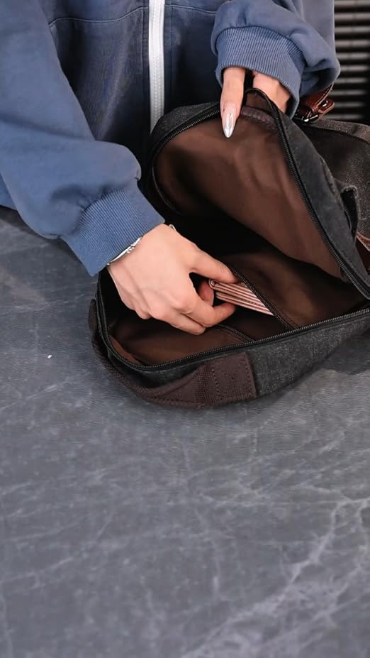 Amazon.com: sling bag,canvas messenger bag for men,crossbody bag