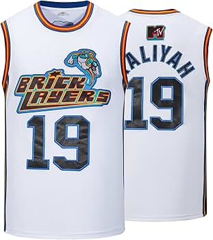 Amazon.com : Afuby Aaliyah Jerseys 19 Bricklayers Rock N