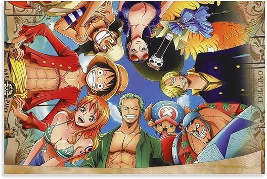 Amazon Co Jp One Piece ワンピース アニメーション ポスター壁画現代美術リビングルームの装飾ホリデーギフト新賀アート写真スタイリッシュでモダン x30inch 50x75cm Unframe Style ホーム キッチン