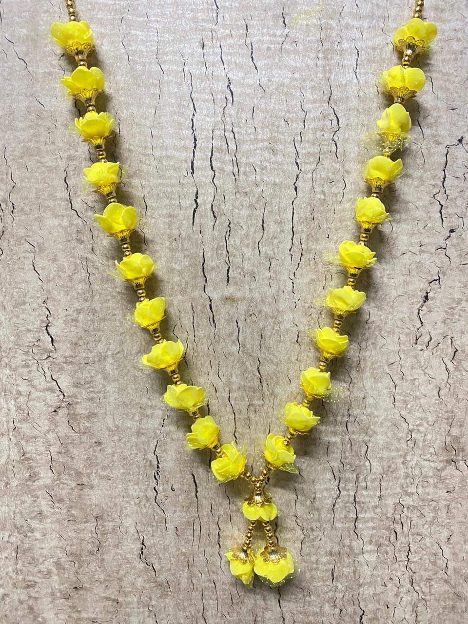 CROWNNIMREET Artificial Foam Flower Garland for Photo Frame and God Idol/Pearl Moti Gulab Mala Haar for Loved One (Yellow, 21 Inch) (B0BY966K3K) Amazon Price History, Amazon Price Tracker