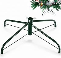 Vista 9 de Roowest Soporte plegable para árbol de Navidad artificial, base de árbol de Navidad de repuesto para árbol de Navidad artificial (rojo, 16 pulgadas)