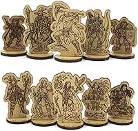 Kit Miniaturas RPG 2D - Personagens e Classes - 18 unidades - Mais RPG