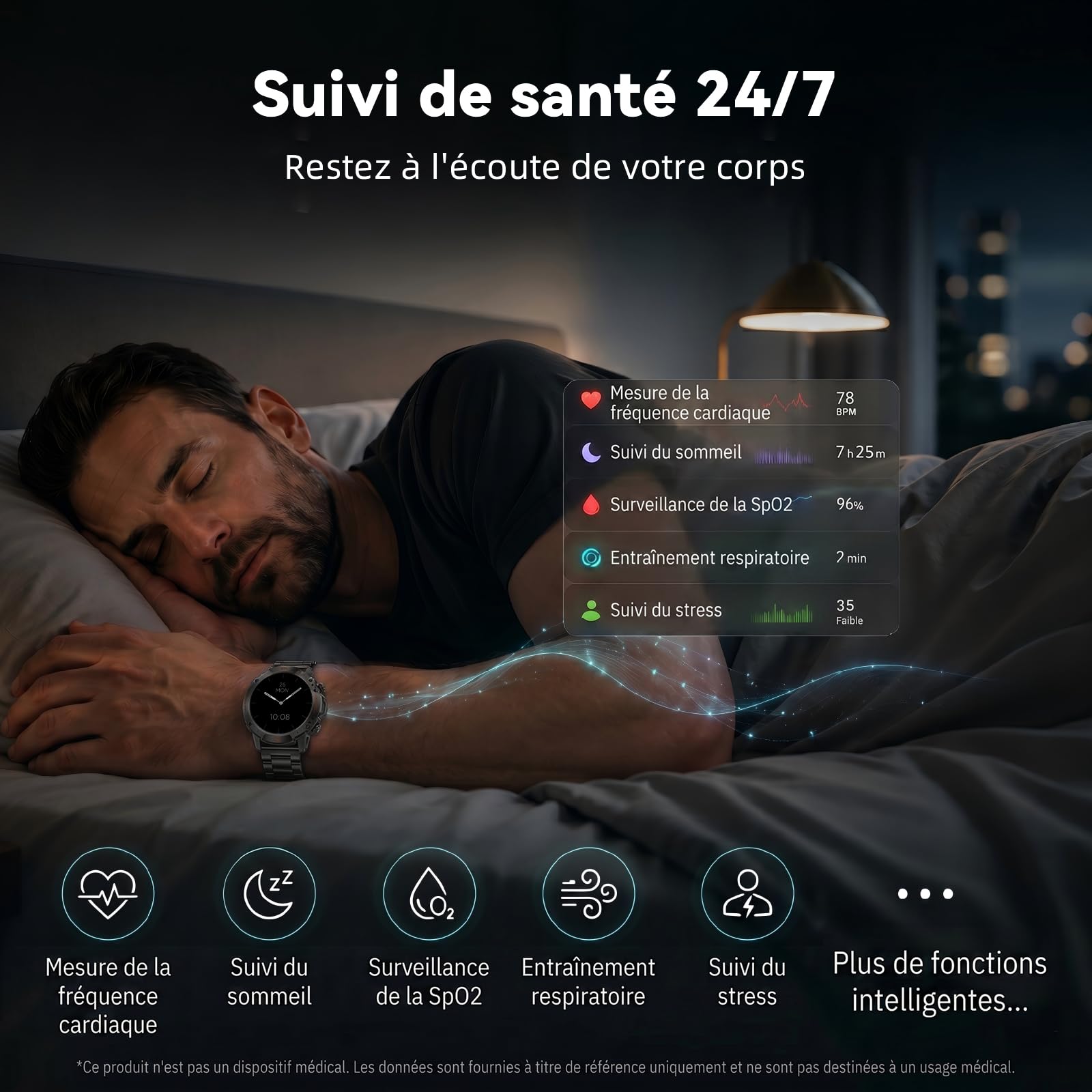 WalkerFit Robuste Smartwatch Herren mit GPS, 1,43" AMOLED, Outdoor Design | 5ATM wasserdicht, Bluetooth-Anrufe, 178+ Sportmodi, Herzfrequenz, Schlafanalyse, lange Akkulaufzeit, Android & iOS