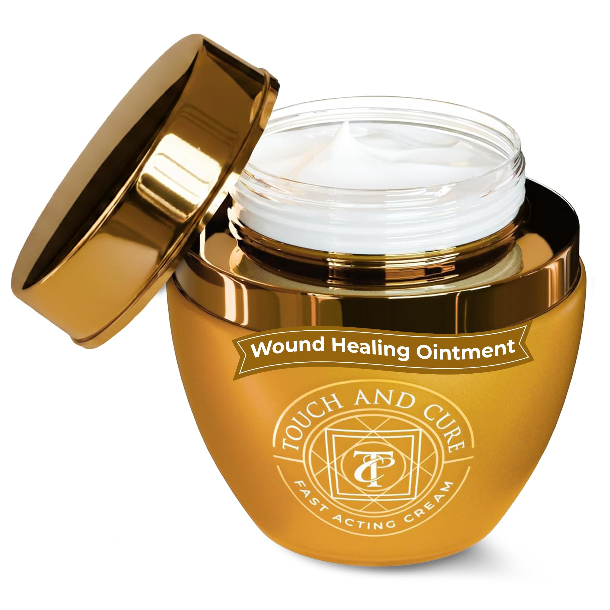 Skin Soothing Antiseptic Cream for Burns, Cuts, Blisters & Rashes, Restorative Wound Healing Balm with Aloe Vera, Beeswax & Olive Oil, Fast Relief