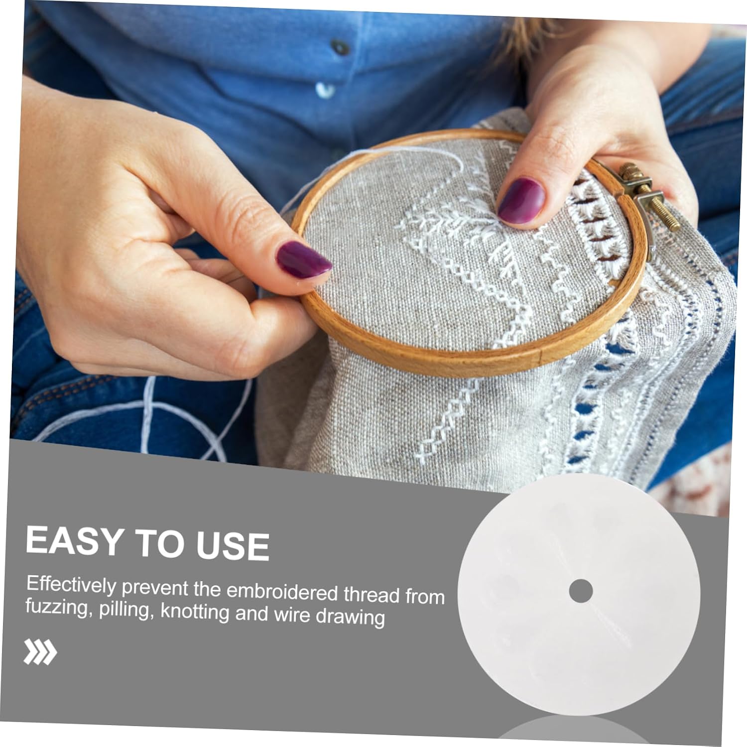 50pcs Cross Thread Wax - Sewing Wax for Embroidery Water-Soluble Conditioner Prevents Tangling Fluffing Easy to Clean Hot Water