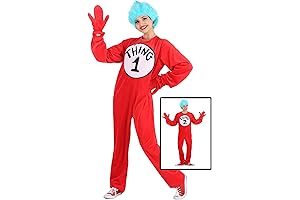 Dr. Seuss Thing 1 & Thing 2 Adult Deluxe Onesie