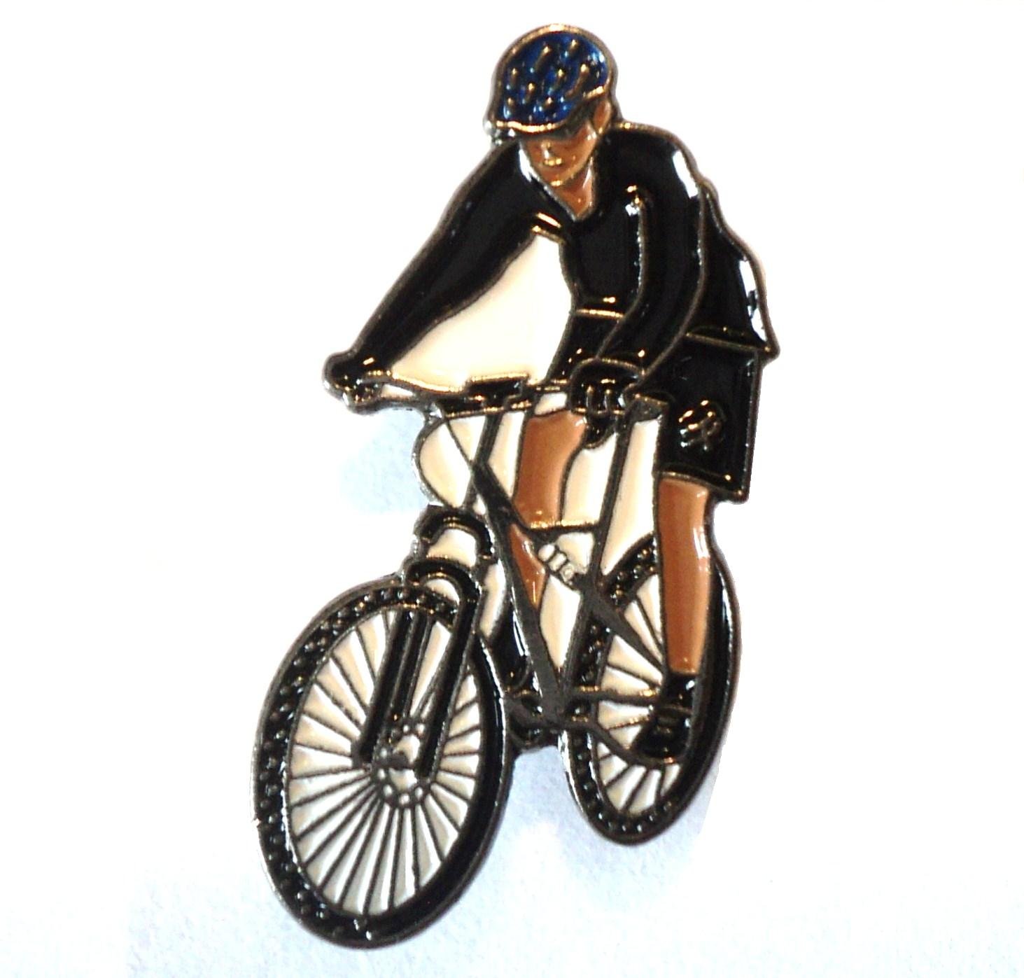Mountain Bike Cycling Bicycle Metal Enamel Badge Lapel Pin Downhill Freeride