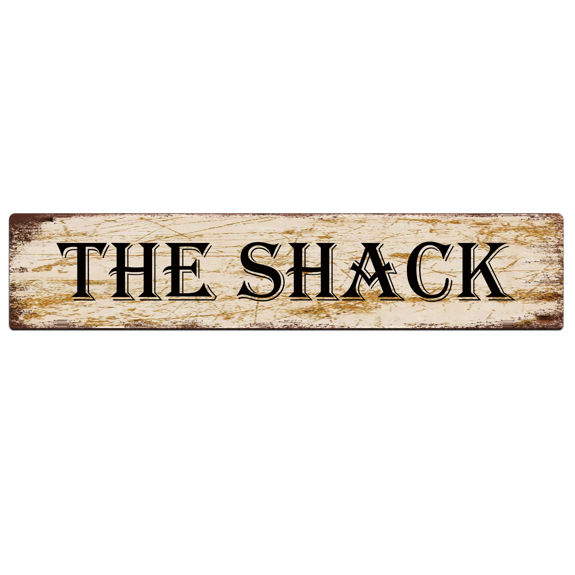 The Shack Retro Tin Signs Aluminum Metal Sign for Kitchen Home Garden Wall Bar Cafe Decor 4x16 Inch