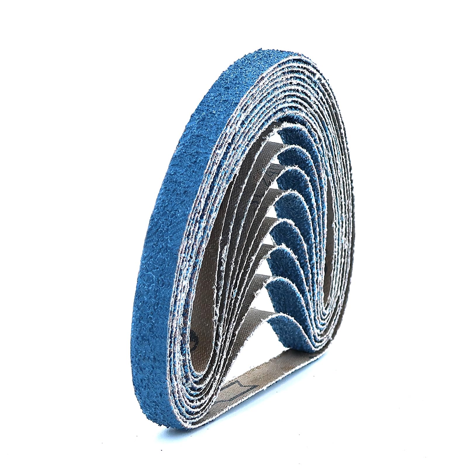 10PCS 40Grits 13mm x 457mm Zirconium Abrasive Sanding Belts Air Belt Sander Aluminium Oxide, Sanding Metal, Rust Removal ?Paintings for Welding Grinding