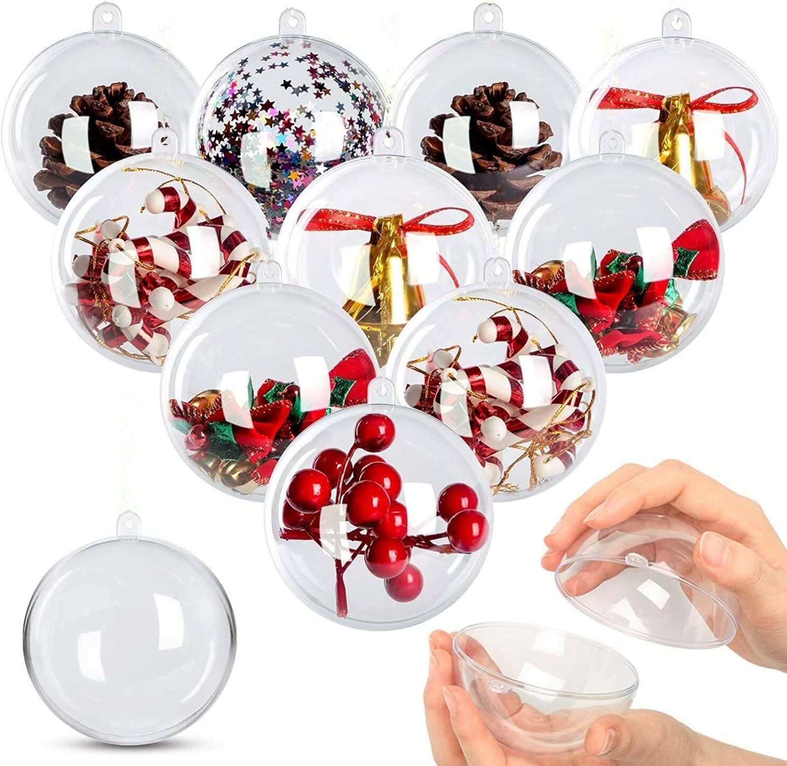6-teiliges Weihnachts-Figuren-Set – Mini-Deko Für Kuchen, Tisch & Puppenhaus (Weihnachtsmann, Schneemann, Elch)