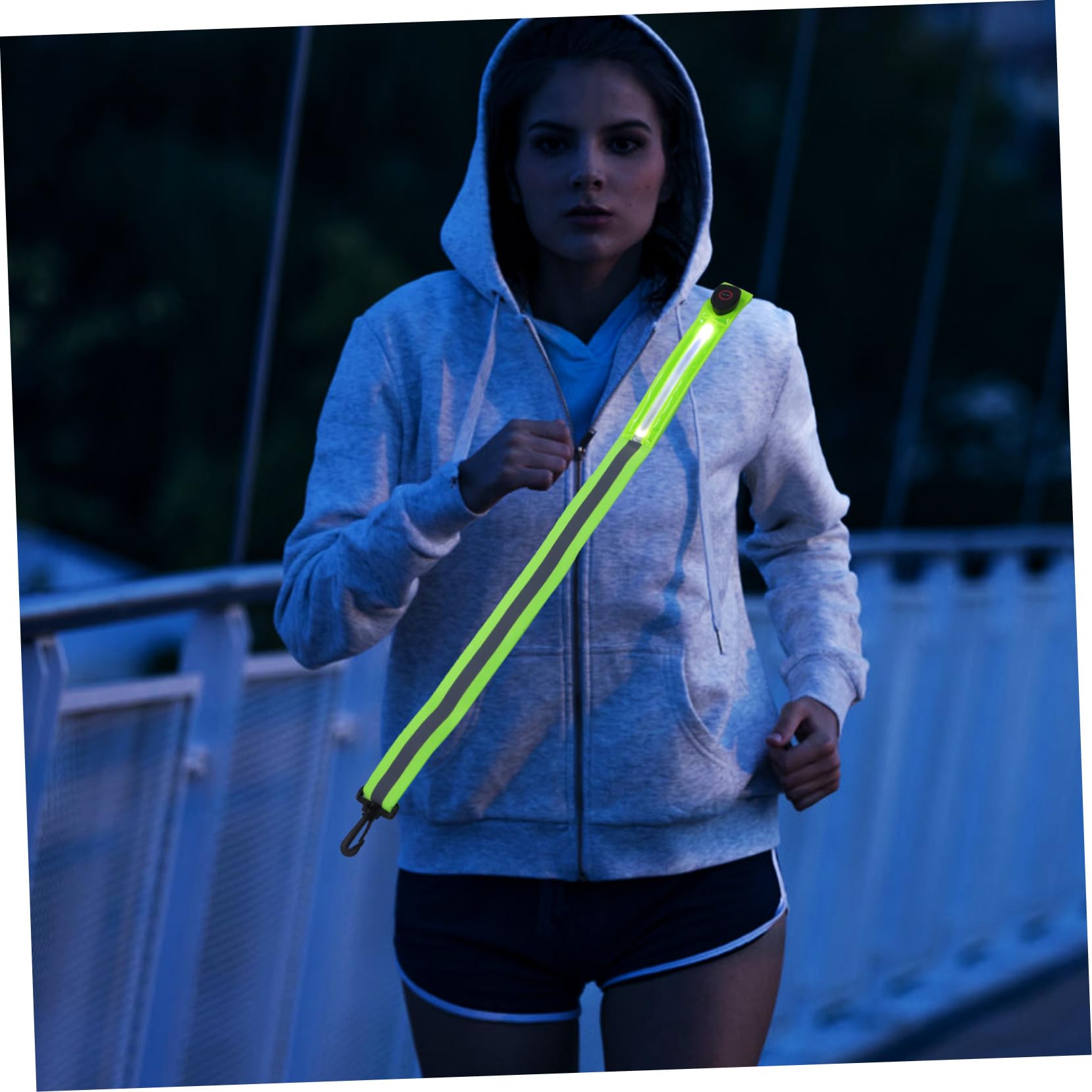 INOOMP 2pezzi Riflettente Regolabile per Ricaricabile Accessorio per attività Outdoor visibilità per Sportivi e Camminatori