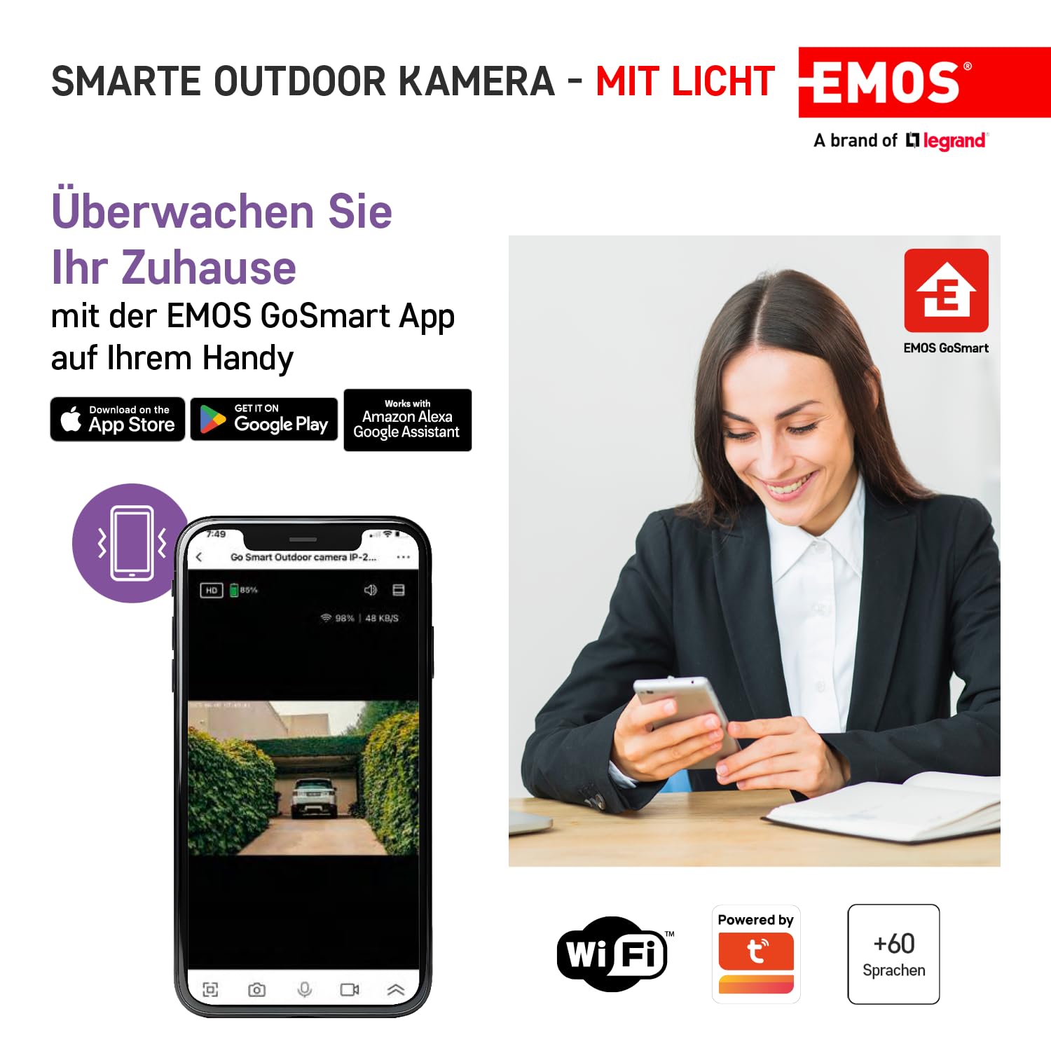 Smart Home Wassermelder Von EMOS - 85dB Alarm & App-Benachrichtigung Bei Wasserleck